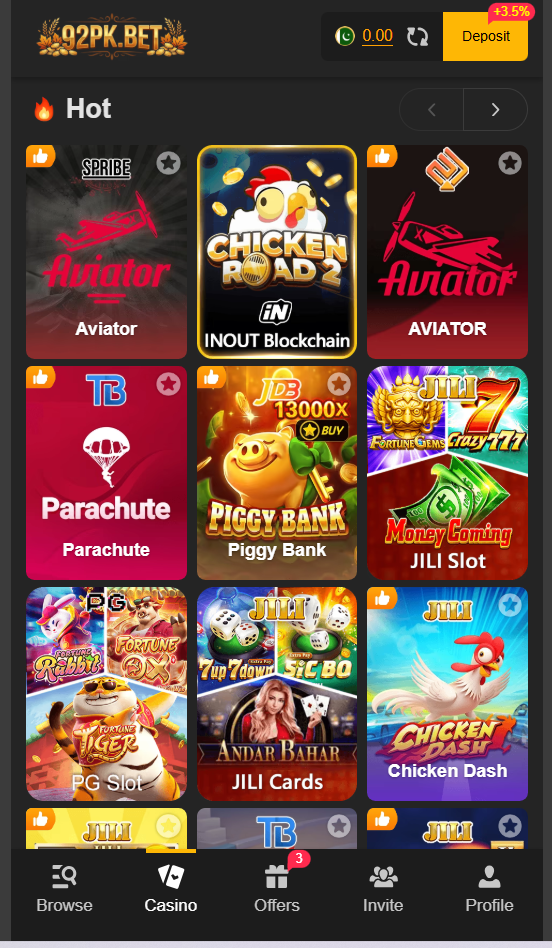 92PK Bet Game features